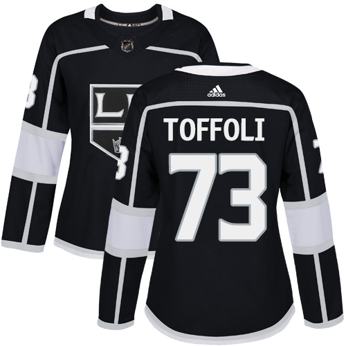 Adidas Los Angeles Kings 73 Tyler Toffoli Black Home Authentic Women Stitched NHL Jersey